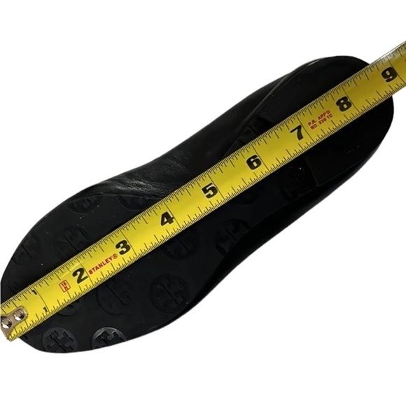 Tory Burch Black Leather Ballet Flats Size 4 EUC - Picture 7 of 10